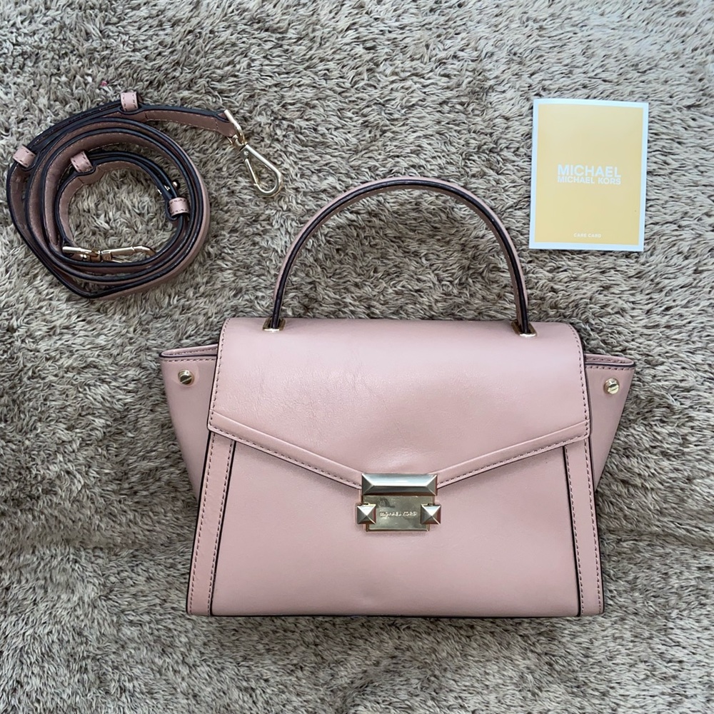 NWT Michael Kors Medium Whitney Satchel in Fawn With Dust Bag